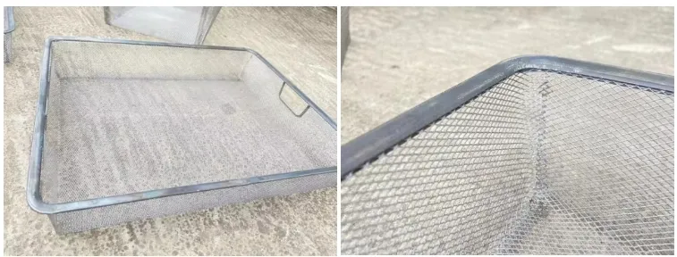 Hwashi Large Metal Storage Basket Stainless Steel Wire Basket Production Line, Customize Welding Wire Mesh Basket
