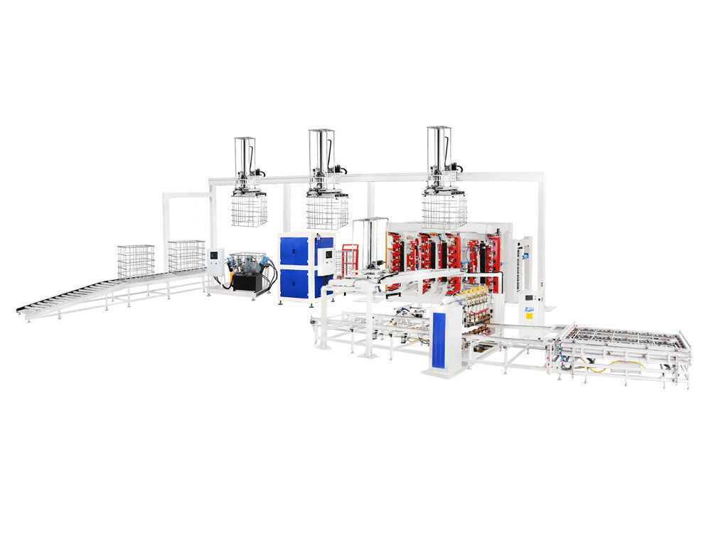 IBC トートケージ溶接機 保護ガードと 225KVA X 4 溶接電力を含む 重量溶接作業のために設計された
