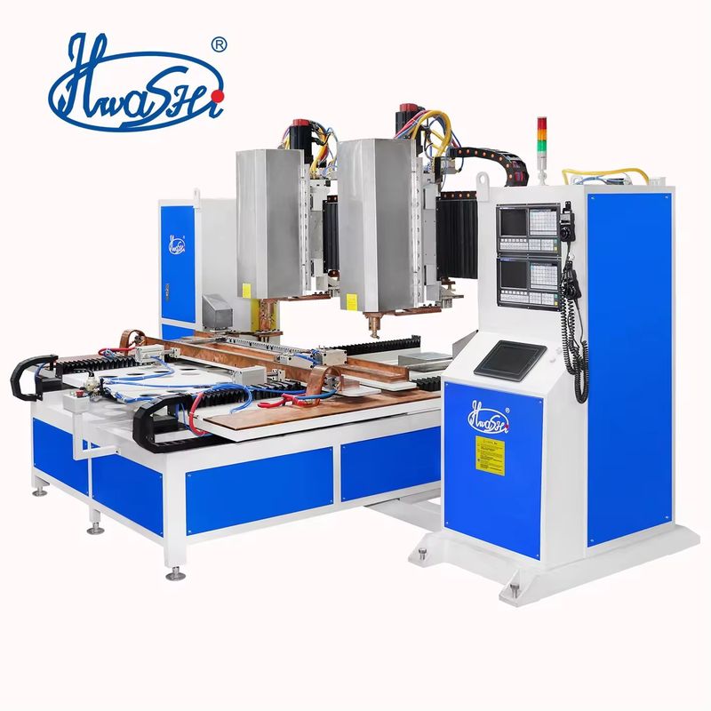 7Axis Cncスポット溶接機 双頭 自動シート金属 座りラック