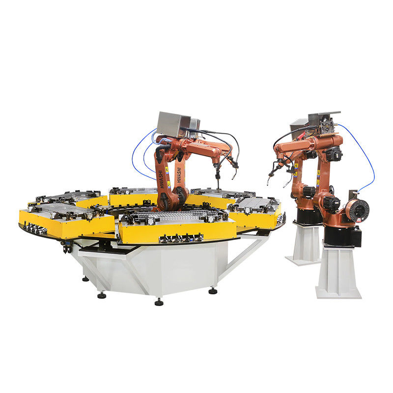 6軸産業用MIG 溶接ロボット 収納用 ワイヤー棚 コーナー棚 溶接ロボット