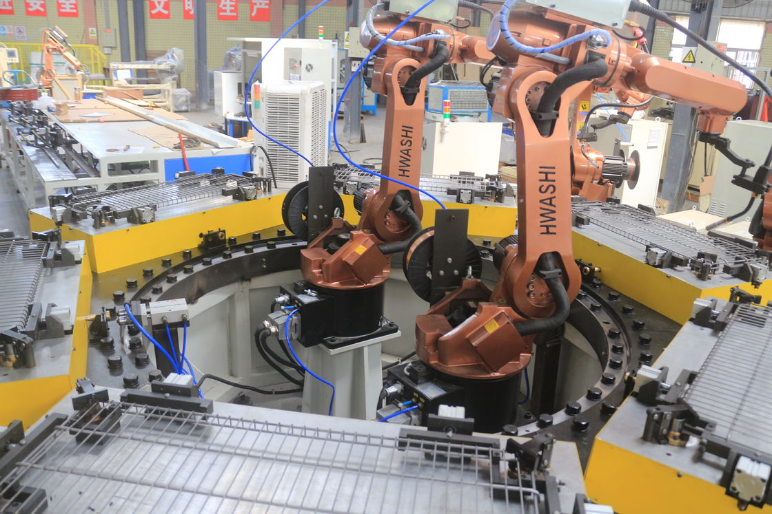 6軸産業用MIG 溶接ロボット 収納用 ワイヤー棚 コーナー棚 溶接ロボット