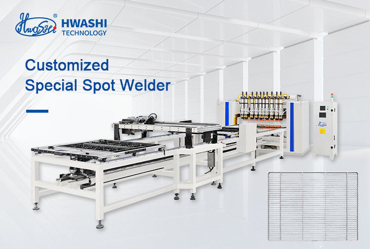 HWASHI 自動ワイヤーメッシュ パネル ケージ 溶接 溶接用ワイヤーメッシュの製造マシンライン