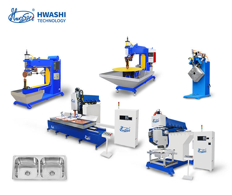 Hwashi Inox SS304 キッチン ダブルシンク シーム 溶接 機械 と ステンレス スチール CNC シンク 磨き 機械 磨き機