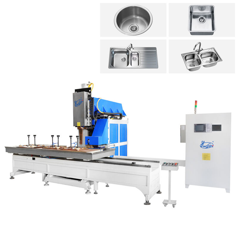 Stainless Steel Sink Welding Machine with 50mm Grinding Wheel Diameter, 1000A Welding Current, and Semi-Automatic Operation for Kitchen Sink Production